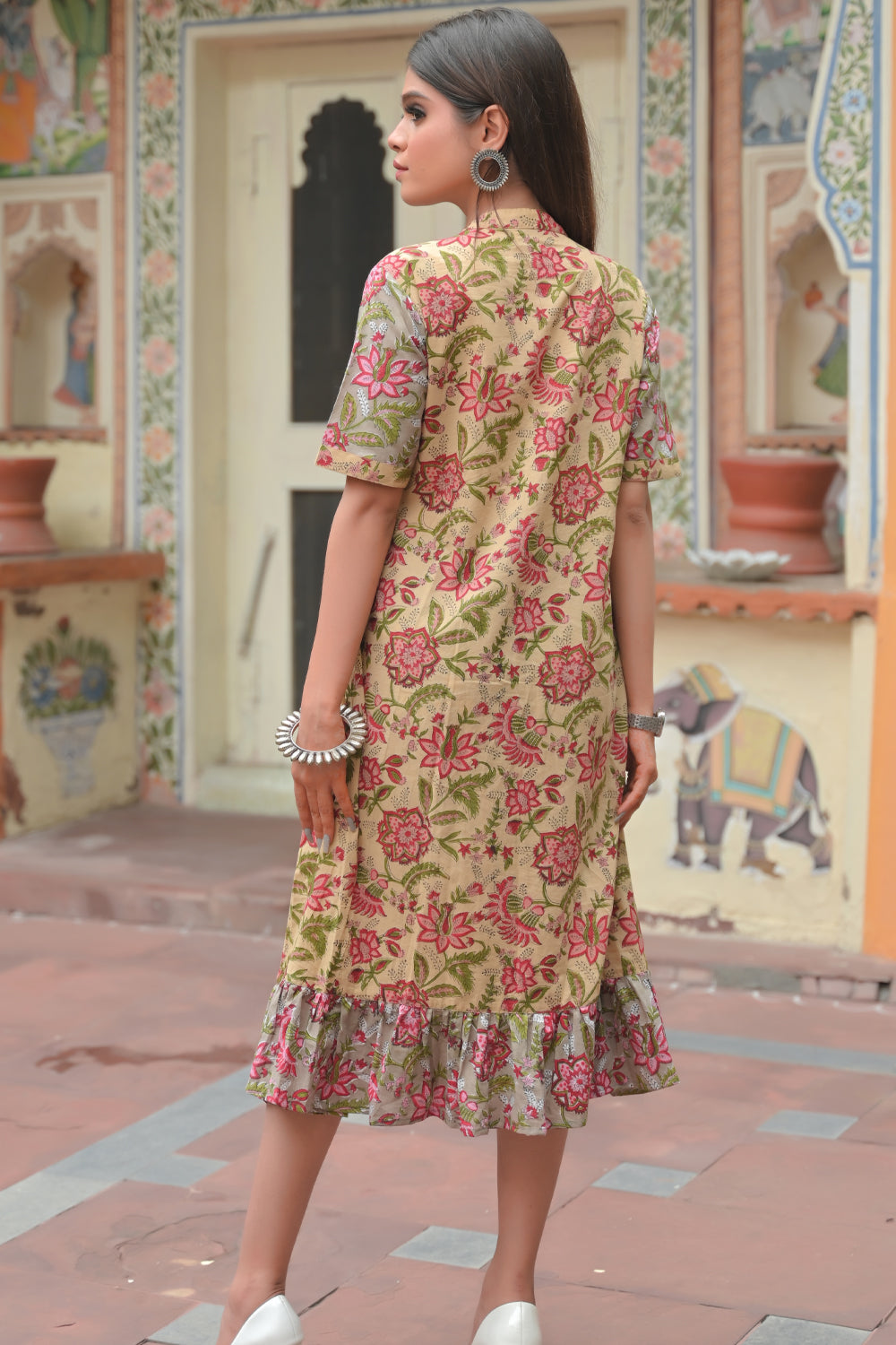 Shades of Dhara dress Dusty Pastel Floral Dress | Made To Order