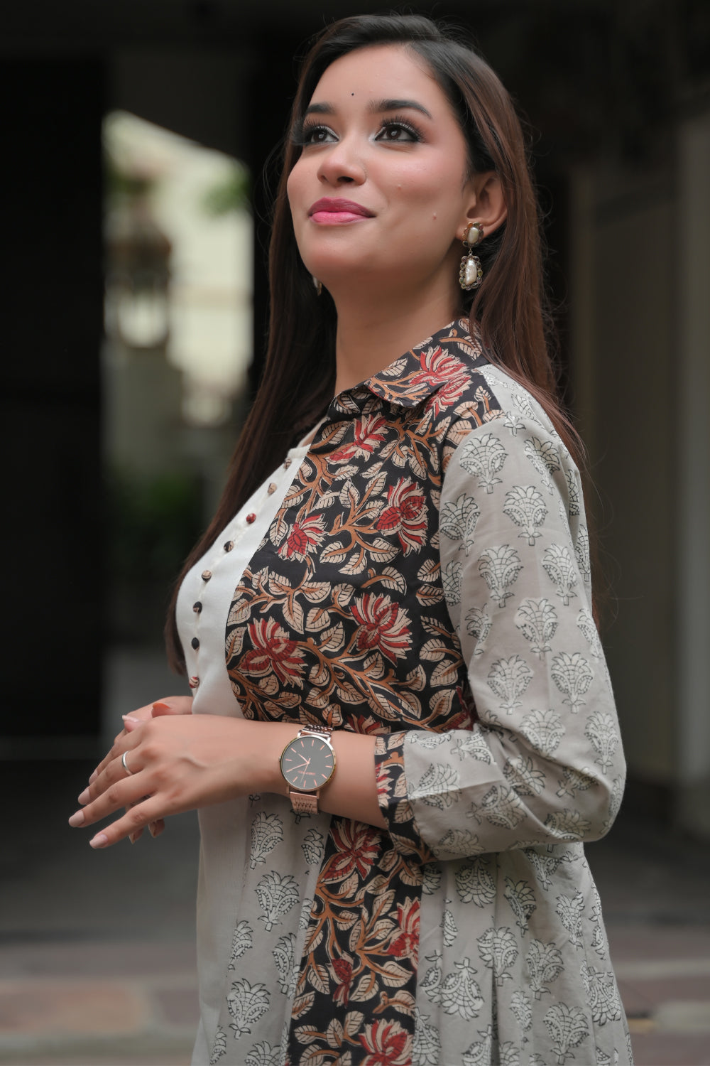 Saanjh Kurta Palazzo and Flared Jacket - 3 piece Set | Made To Order