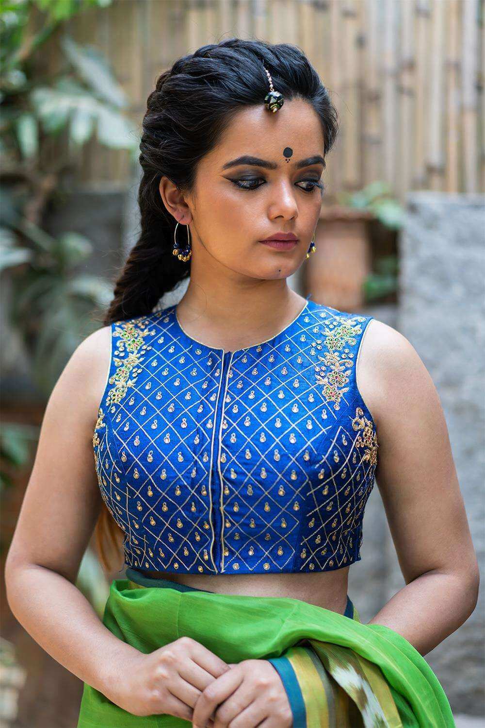 Saree jacket deals hand design 2019