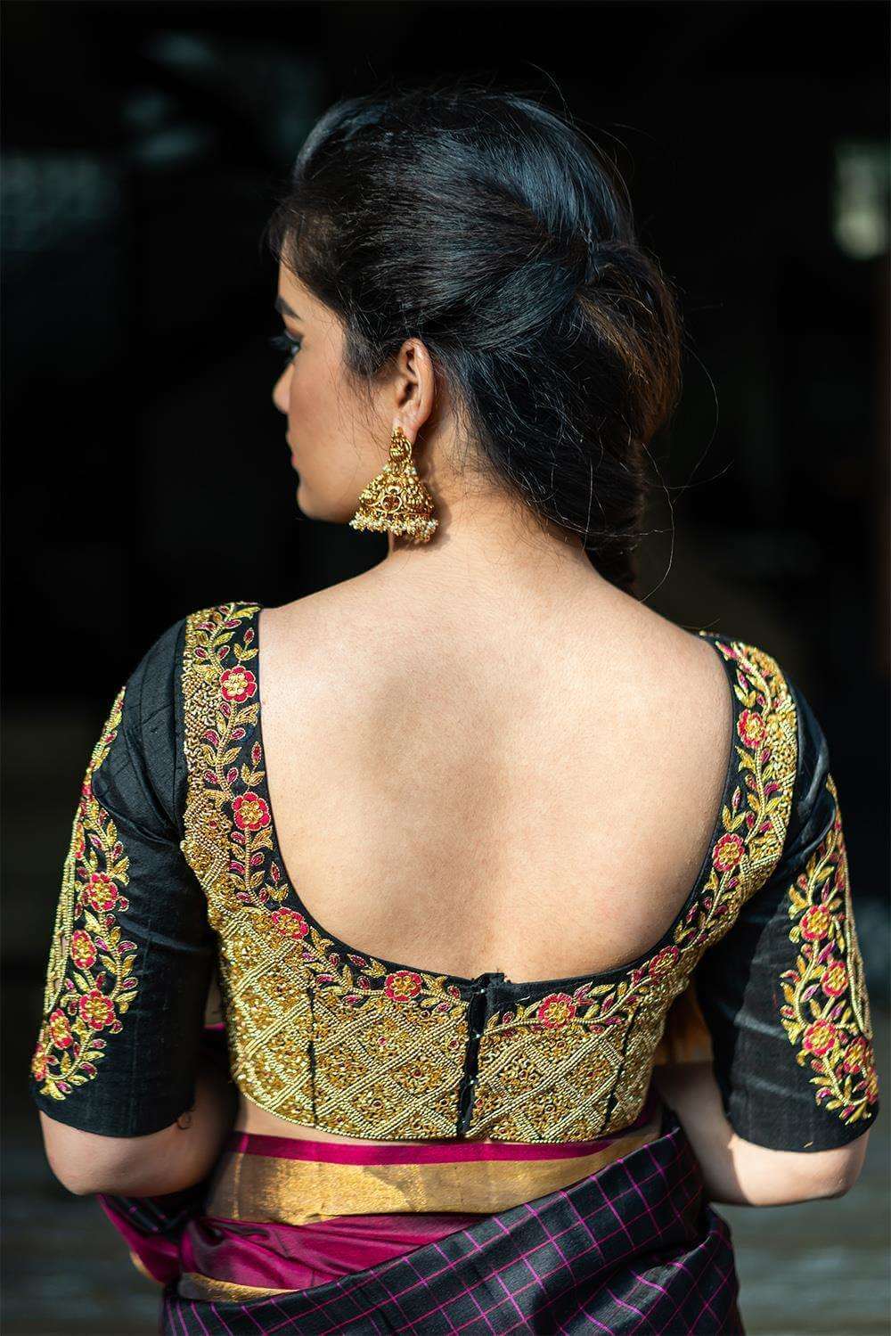 Avantibai - Hand embroidered blouse - House of Blouse