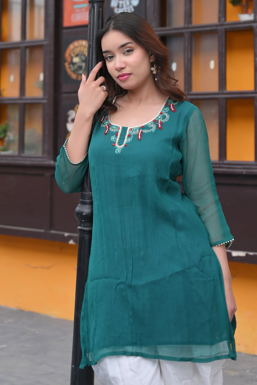 Buy Span Women Blue Self Design Cotton, Cotton, Chiffon Kurta, Churidar And  Dupatta Set Online at Best Prices in India - JioMart.