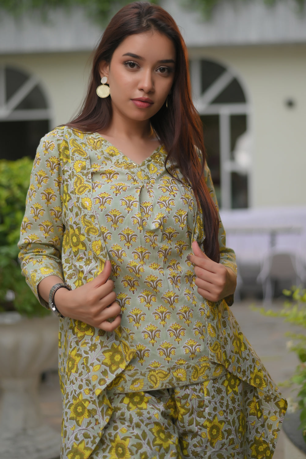 Amaltas, Shrug and Kalidaar palazzo - 3 piece set