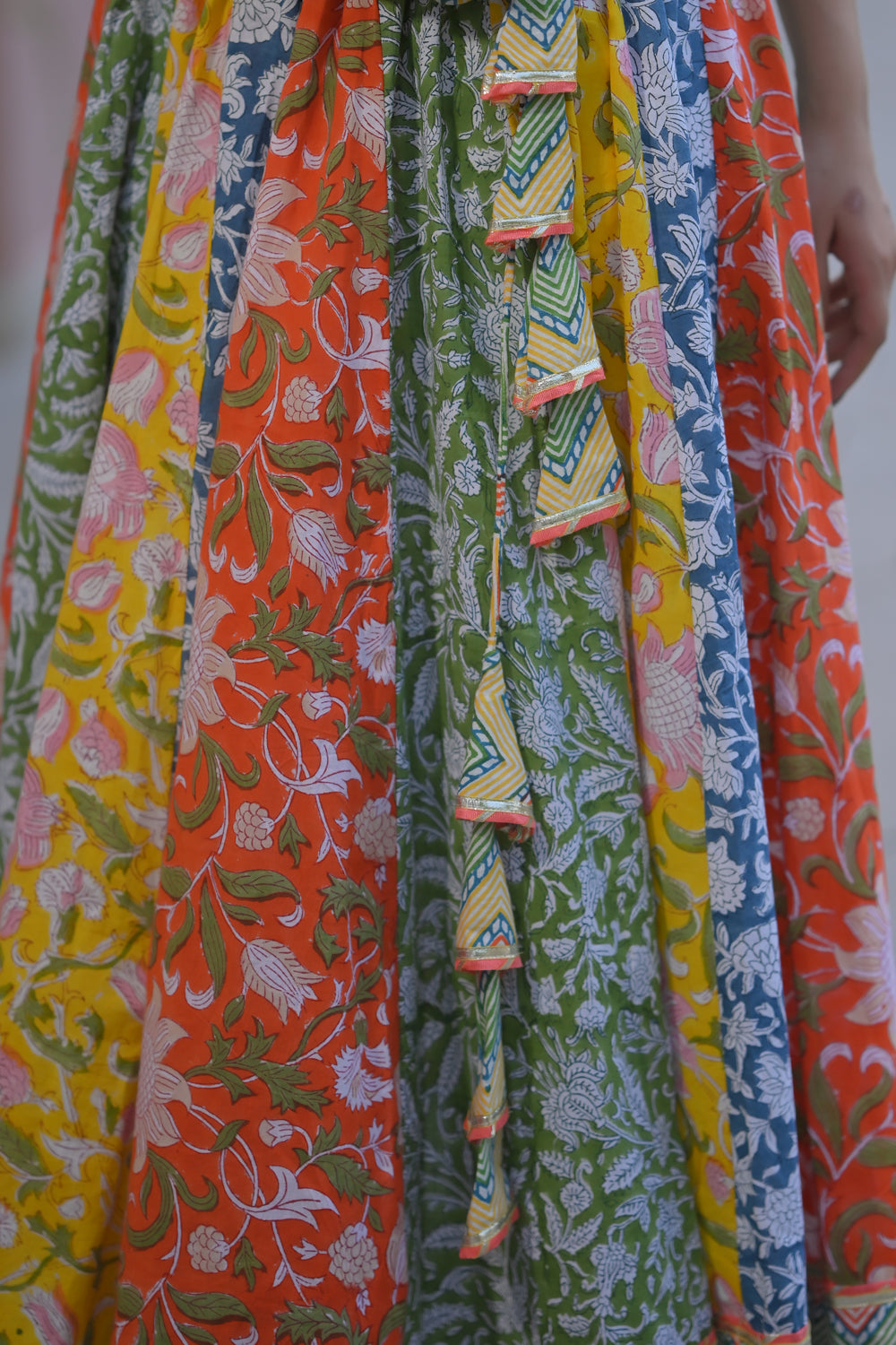 Shades of Summer Multicolour Shirt & Skirt Set | Made To Order