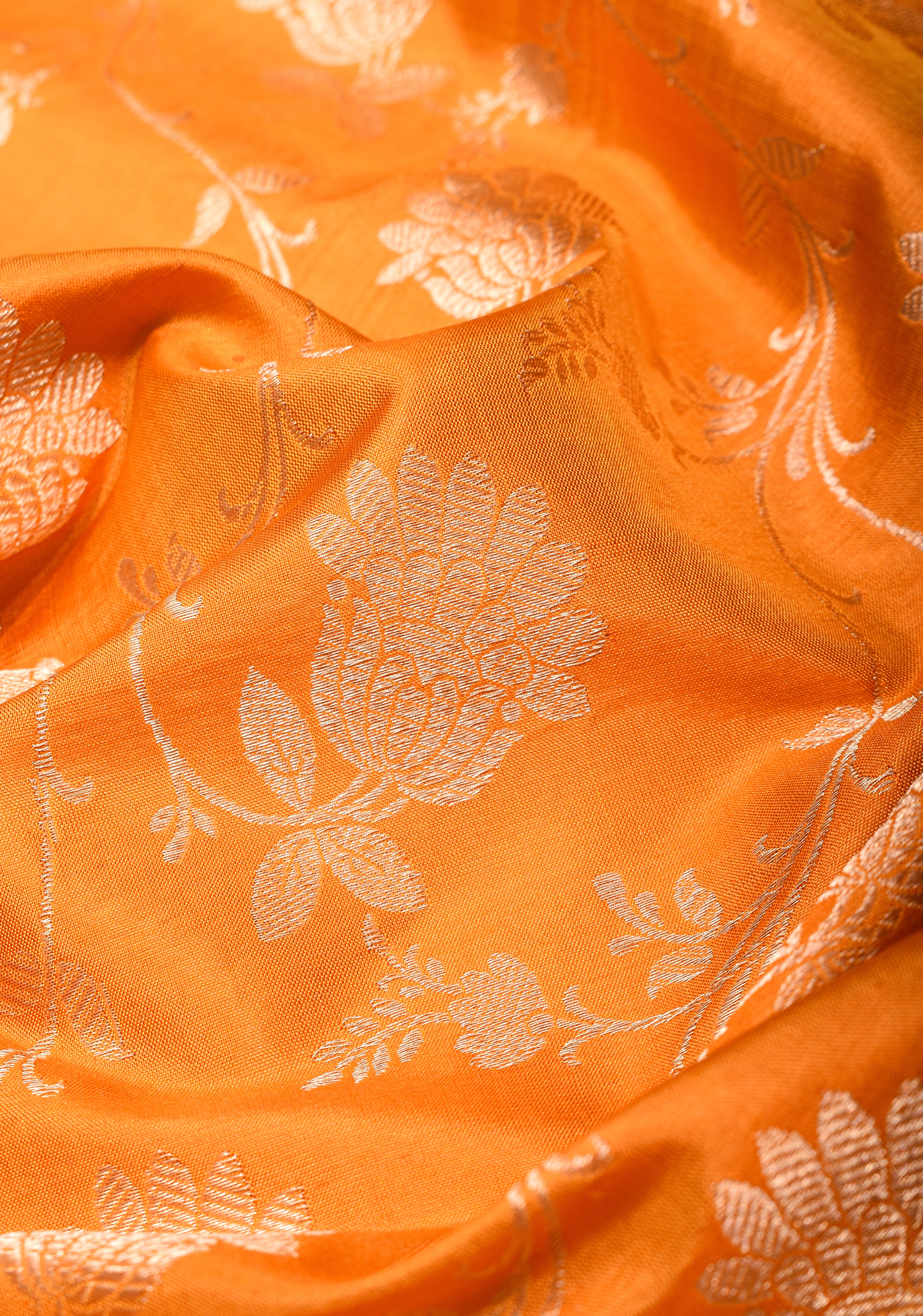 Banarasi Dupatta with Jaal zari in Yellow