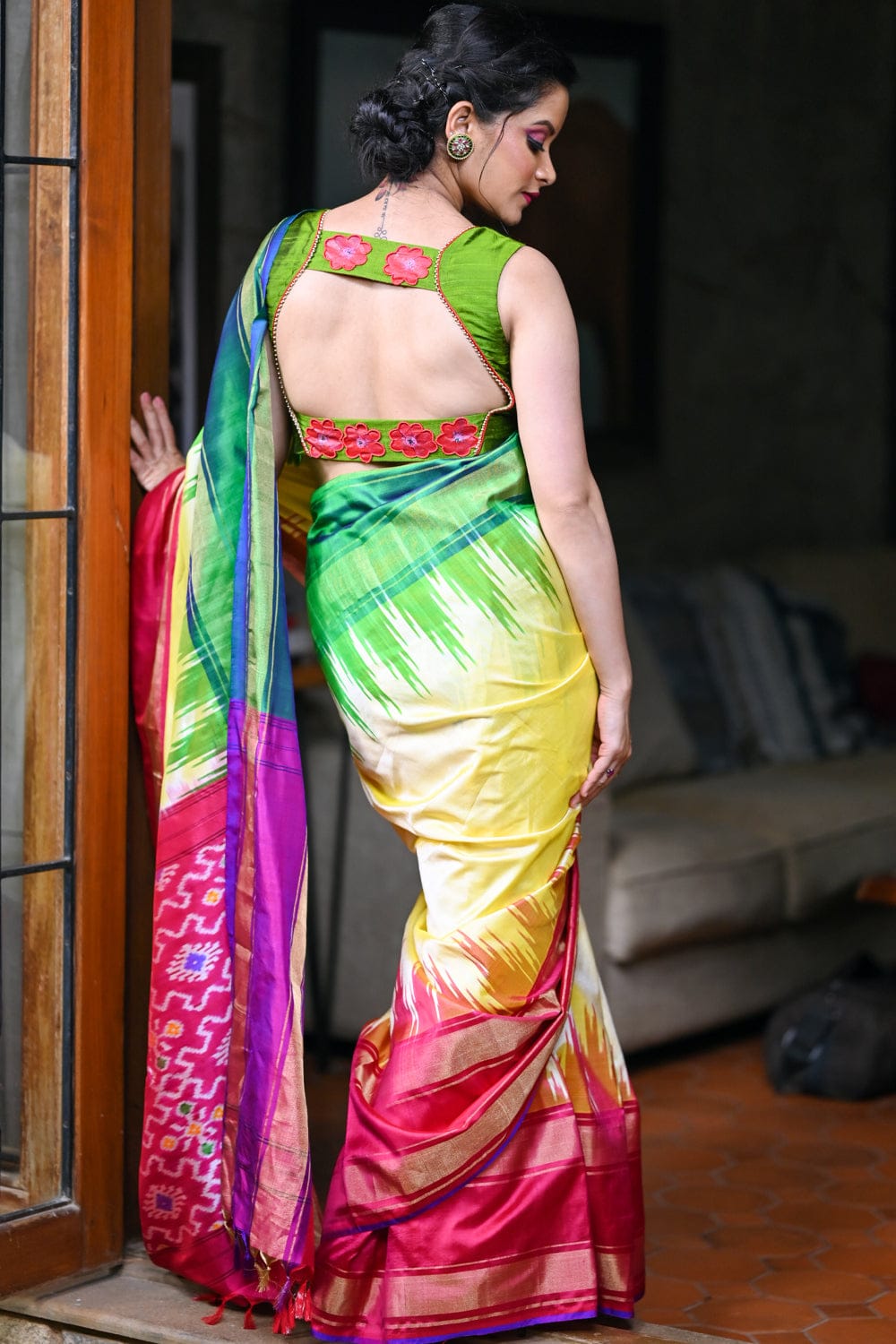 Buy Blue Sarees for Women by Indie Picks Online | Ajio.com