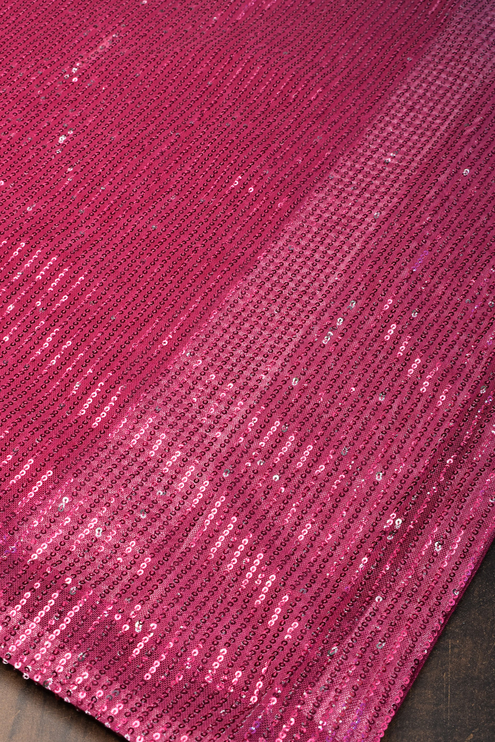 Ombre Shaded Sequin on net Saree in Gray and Magenta