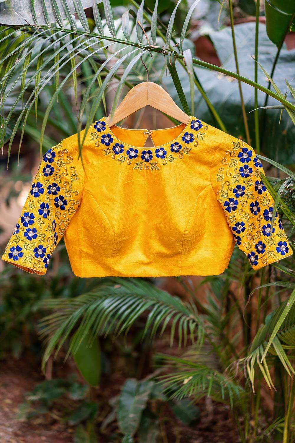 Abbakka Devi - Hand embroidered blouse - House of Blouse