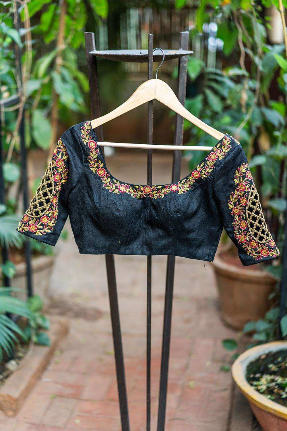 Avantibai - Hand embroidered blouse - House of Blouse