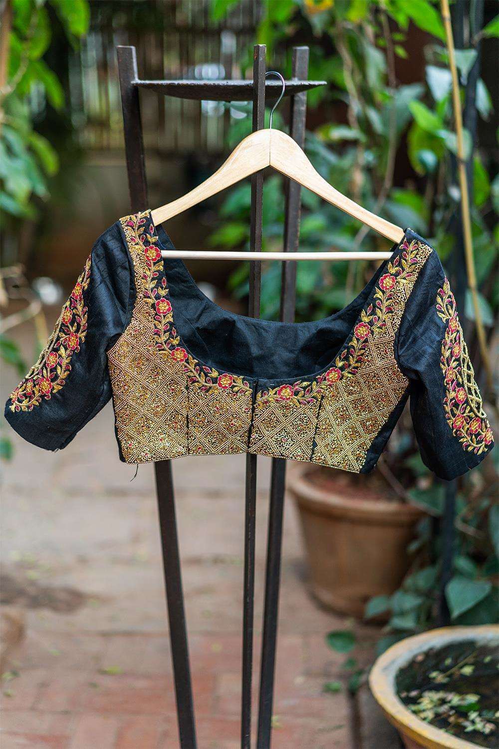 Avantibai - Hand embroidered blouse - House of Blouse