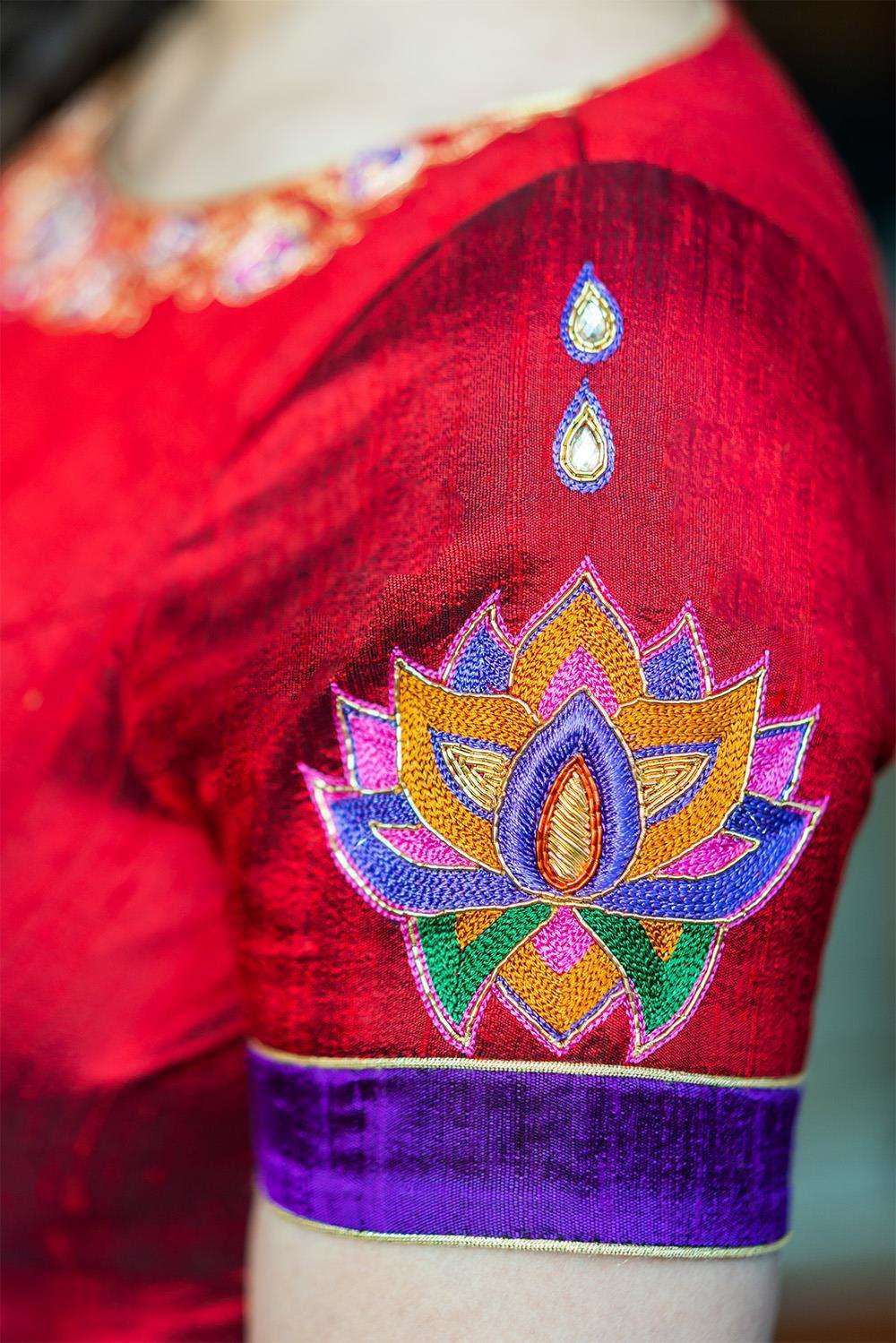 Rudrama Devi - Hand embroidered blouse - House of Blouse